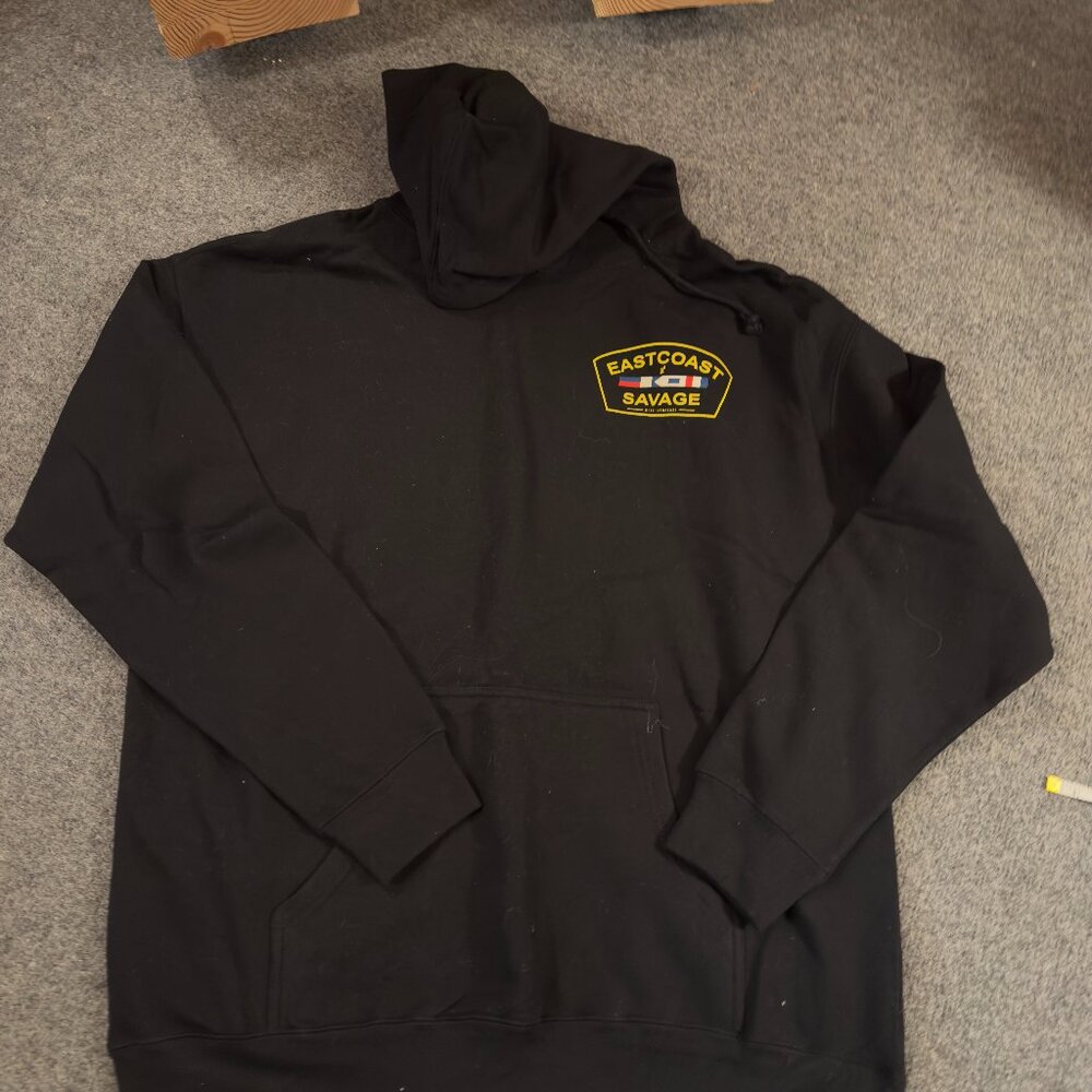 Mens Eastcoast Savage Black Hoodie Size XL NWOT